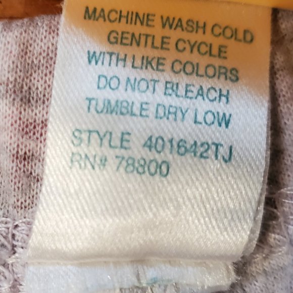 Dockers Short Sleeve Capri Pant Pajamas Pink and Gray Size Small - Picture 8 of 8